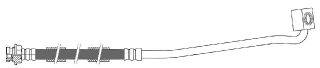 1991-1996 Dodge Dakota Brake Hydraulic Hose - Front Right (Centric)
