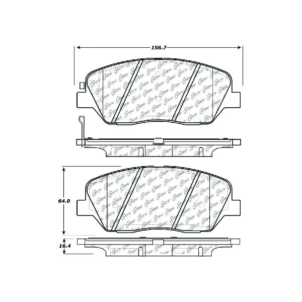 2009-2011 Kia Borrego Disc Brake Pad Set - Front (Centric)