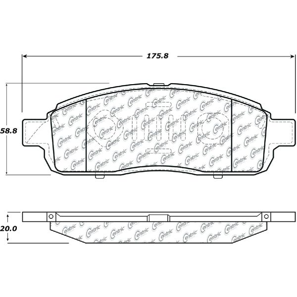 2009 Ford F-150 Disc Brake Pad Set - Front (Centric)
