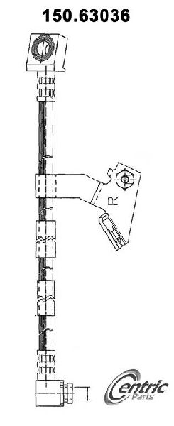 1991-1995 Dodge Caravan Brake Hydraulic Hose - Front Right (Centric)