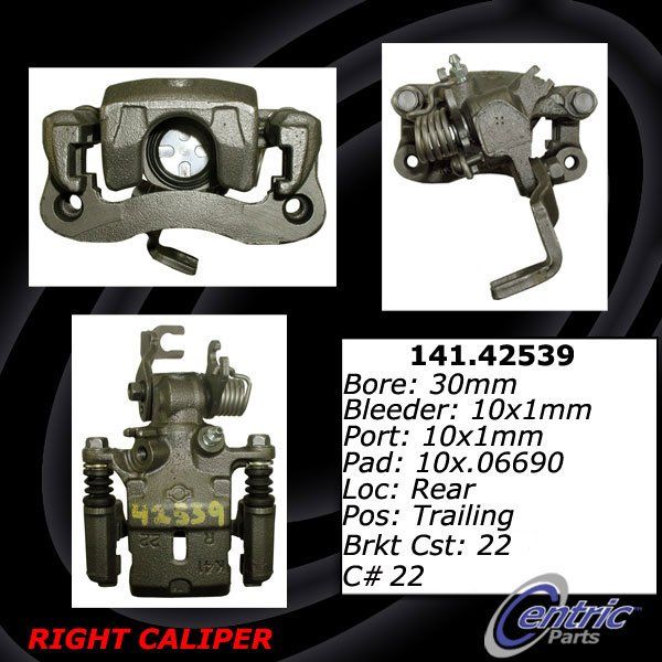 1995-1998 Nissan 200SX Disc Brake Caliper - Rear Right (Centric)