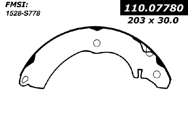 2002-2007 Mitsubishi Lancer Drum Brake Shoe - Rear (Centric)