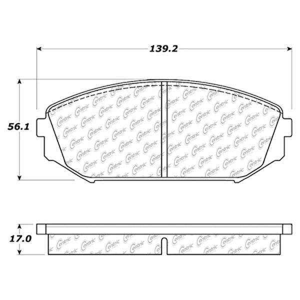 1999-2004 Honda Odyssey Disc Brake Pad Set - Front (Centric)