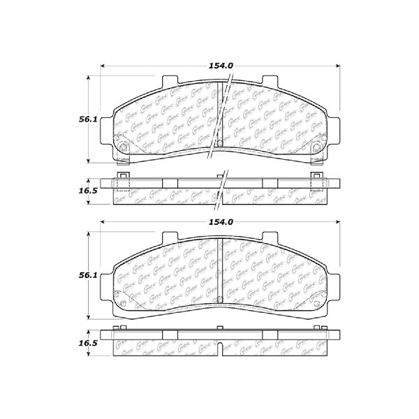 1997-2001 Mercury Mountaineer Disc Brake Pad Set - Front (Centric)