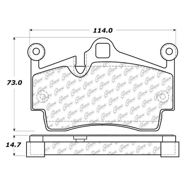 2005-2016 Porsche Boxster Disc Brake Pad Set - Rear (Centric)