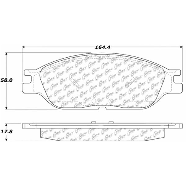 1999-2003 Ford Windstar Disc Brake Pad Set - Front (Centric)