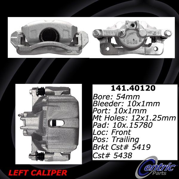 2012-2015 Honda Civic Disc Brake Caliper - Front Left (Centric)