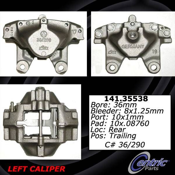 2006-2007 Mercedes-Benz C280 Disc Brake Caliper - Rear Left (Centric)