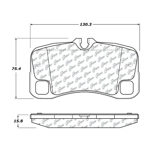 2007-2013 Porsche 911 Disc Brake Pad Set - Rear (Centric)