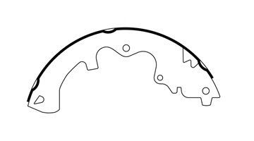 2008-2011 Mazda Tribute Drum Brake Shoe - Rear (Centric)