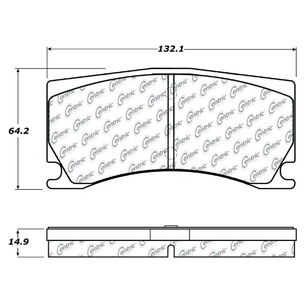 2008-2015 Jaguar XKR Disc Brake Pad Set - Rear (Centric)