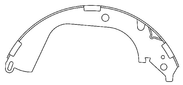 2009-2013 GMC Sierra 1500 Drum Brake Shoe - Rear (Centric)