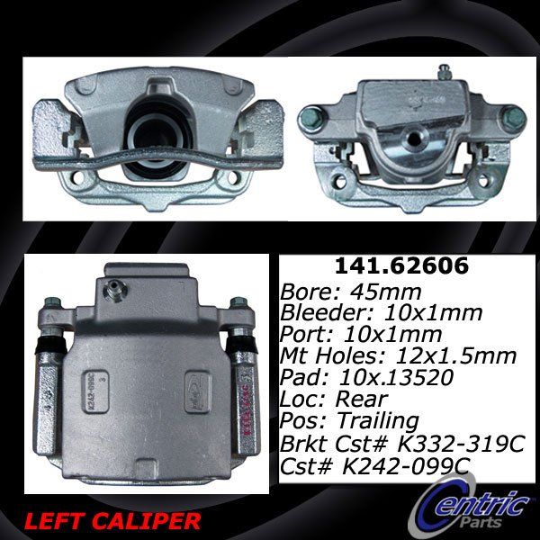 2008-2009 Pontiac G8 Disc Brake Caliper - Rear Left (Centric)