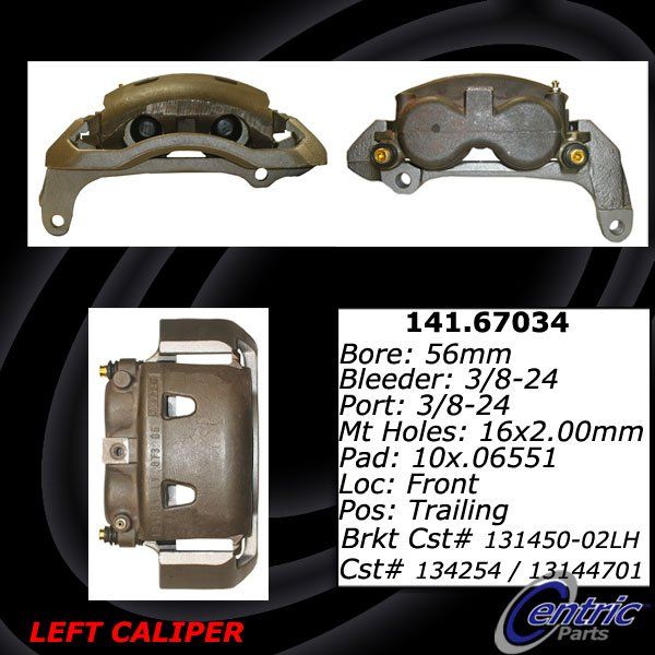 1999-2002 Dodge Ram 2500 Van Disc Brake Caliper - Front Left (Centric)