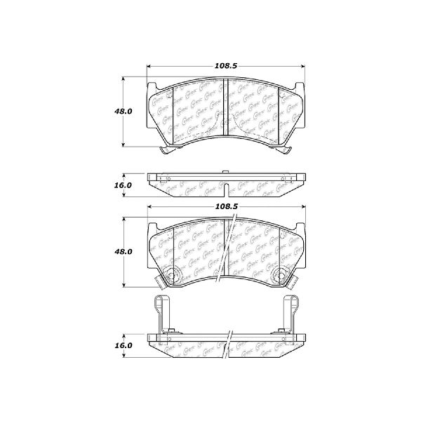 1995-1998 Nissan 200SX Disc Brake Pad Set - Front (Centric)