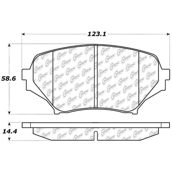 2006-2015 Mazda MX-5 Disc Brake Pad Set - Front (Centric)