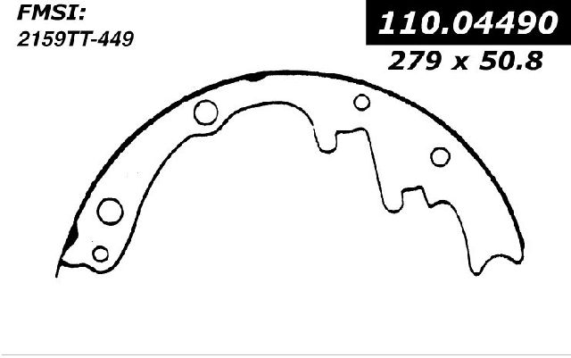 1979-1986 GMC C1500 Drum Brake Shoe - Rear (Centric)