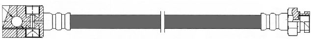 1981-1984 Isuzu I-Mark Brake Hydraulic Hose - Rear (Centric)