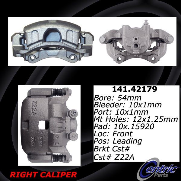 2014-2019 Nissan Versa Note Disc Brake Caliper - Front Right (Centric)