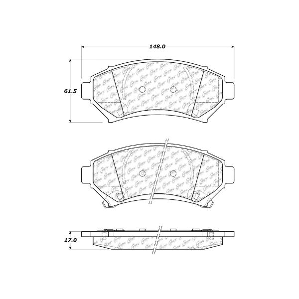1997-2005 Buick Century Disc Brake Pad Set - Front (Centric)