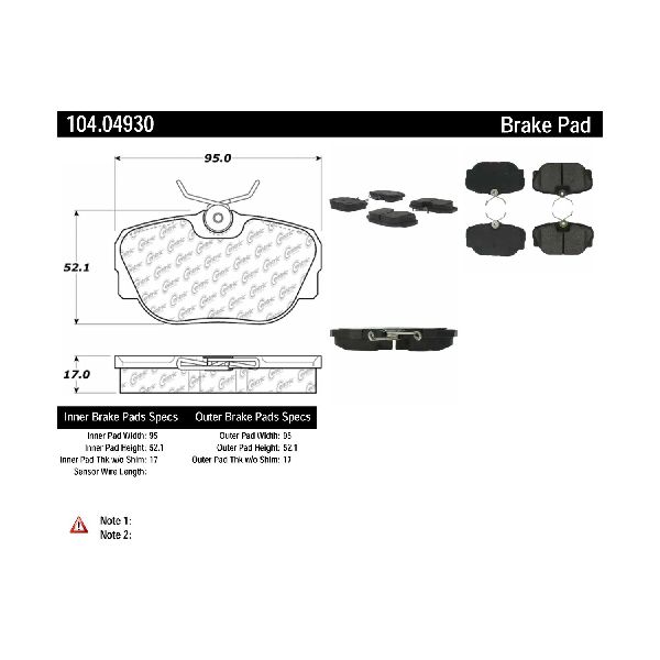 1987-1993 Saab 900 Disc Brake Pad Set - Front (Centric)