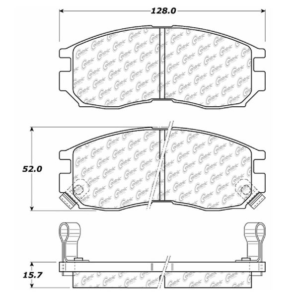 1995-2000 Dodge Avenger Disc Brake Pad Set - Front (Centric)