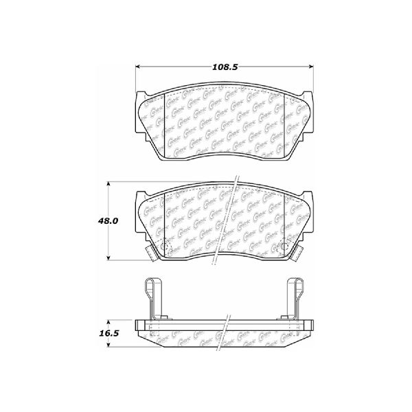 1991-1994 Nissan Sentra Disc Brake Pad Set - Front (Centric)