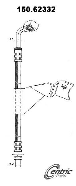 1988-1990 Pontiac Grand Prix Brake Hydraulic Hose - Rear Left (Centric)