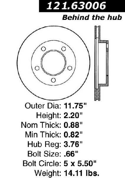 1976-1986 Jeep CJ7 Disc Brake Rotor - Front (Centric)