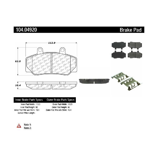 1987-1991 Volvo 780 Disc Brake Pad Set - Front (Centric)