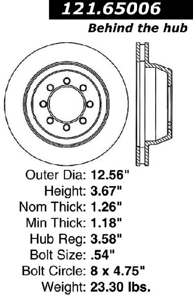1975-1994 Ford E-350 Econoline Disc Brake Rotor - Front (Centric)