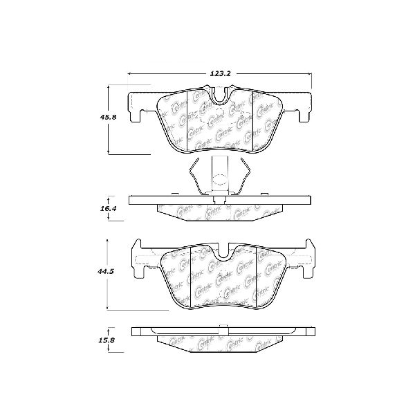 2014-2016 BMW 428i Disc Brake Pad Set - Rear (Centric)