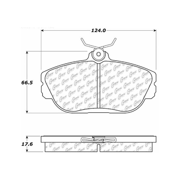 1993-1994 Lincoln Continental Disc Brake Pad Set - Front (Centric)