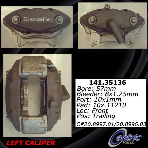 2006-2007 Mercedes-Benz C350 Disc Brake Caliper - Front Left (Centric)