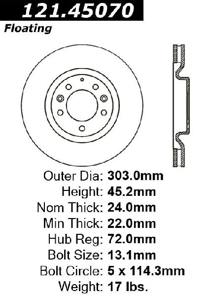 2004-2008 Mazda RX-8 Disc Brake Rotor - Front (Centric)
