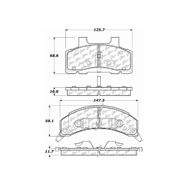 1983-1989 Buick Century Disc Brake Pad Set - Front (Centric)