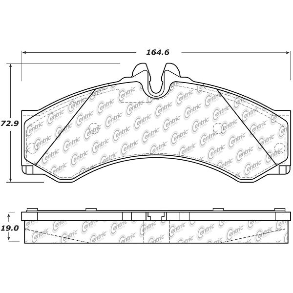 2002-2006 Freightliner Sprinter 2500 Disc Brake Pad Set - Front (Centric)