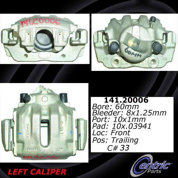 1998-2001 Jaguar XJR Disc Brake Caliper - Front Left (Centric)