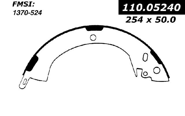 1987-1989 Dodge Raider Drum Brake Shoe - Rear (Centric)
