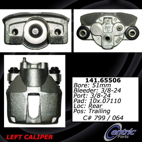 2003-2011 Lincoln Town Car Disc Brake Caliper - Rear Left (Centric)