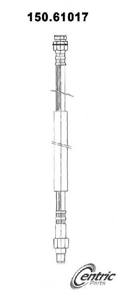 1974-1978 Ford Mustang II Brake Hydraulic Hose - Front (Centric)