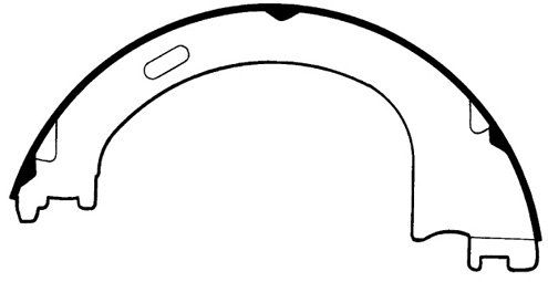 1998-2002 Lincoln Navigator Parking Brake Shoe - Rear (Centric)