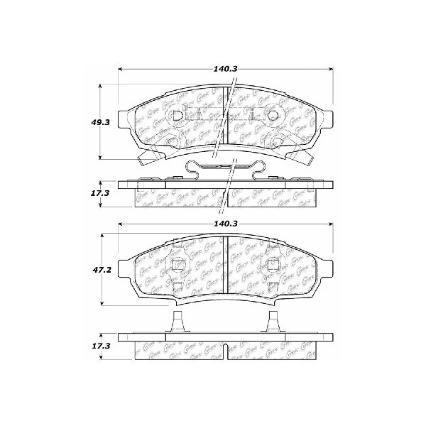 1990-2001 Chevrolet Lumina Disc Brake Pad Set - Front (Centric)