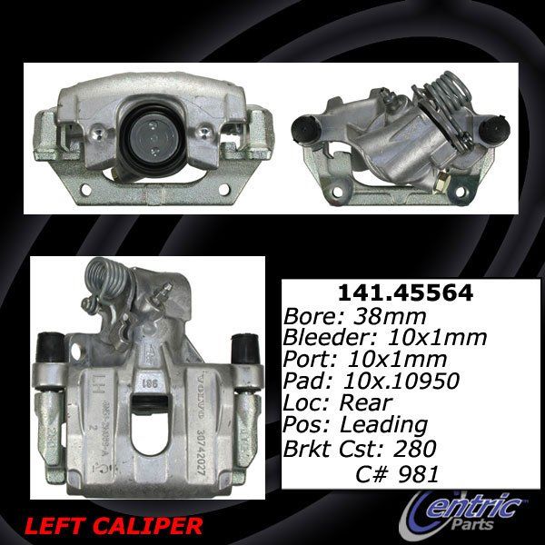 2004-2013 Mazda 3 Disc Brake Caliper - Rear Left (Centric)