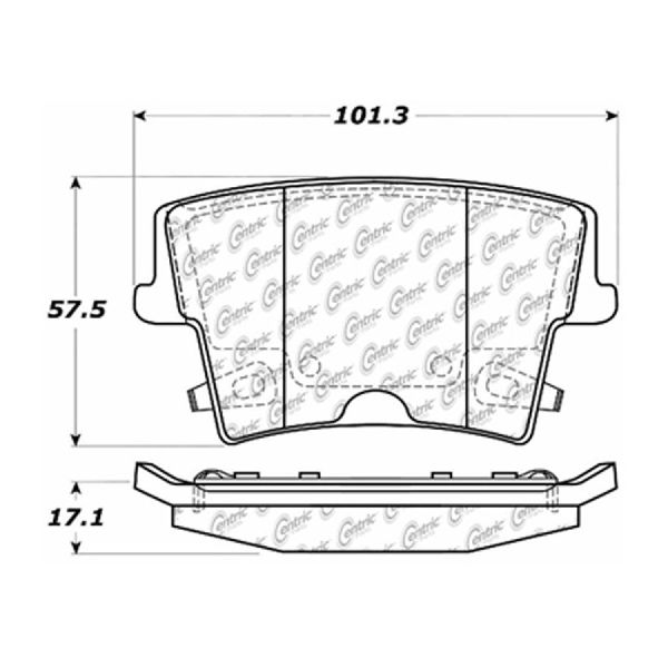 2005-2023 Chrysler 300 Disc Brake Pad Set -  or Rear (Centric)