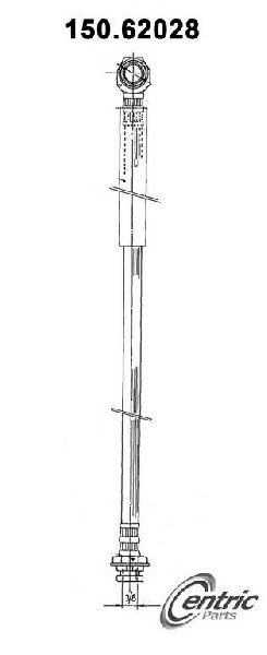 1985-1999 Chevrolet Astro Brake Hydraulic Hose - Front (Centric)