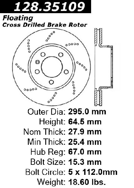 2018 BMW M550i xDrive Disc Brake Rotor - Front (Centric)