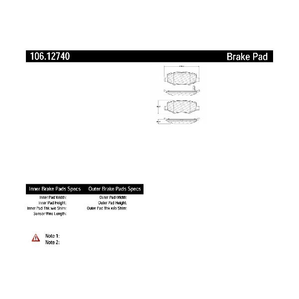 2007-2011 Dodge Nitro Disc Brake Pad Set - Rear (Centric)