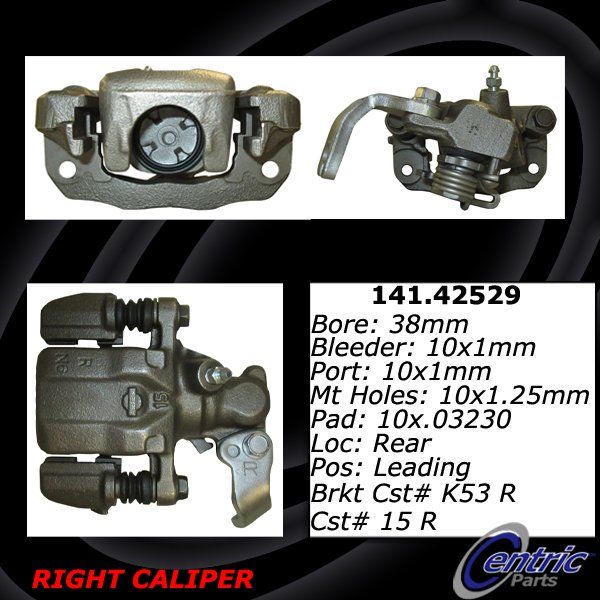 1988 Nissan Maxima Disc Brake Caliper - Rear Right (Centric)