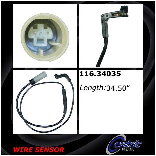 2009-2010 BMW 535i xDrive Disc Brake Pad Wear Sensor - Rear (Centric)